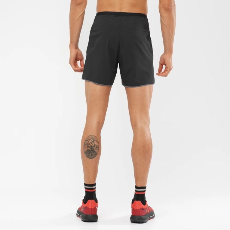 Black Salomon Sense Aero 5'' Men's Shorts | IE PL0391